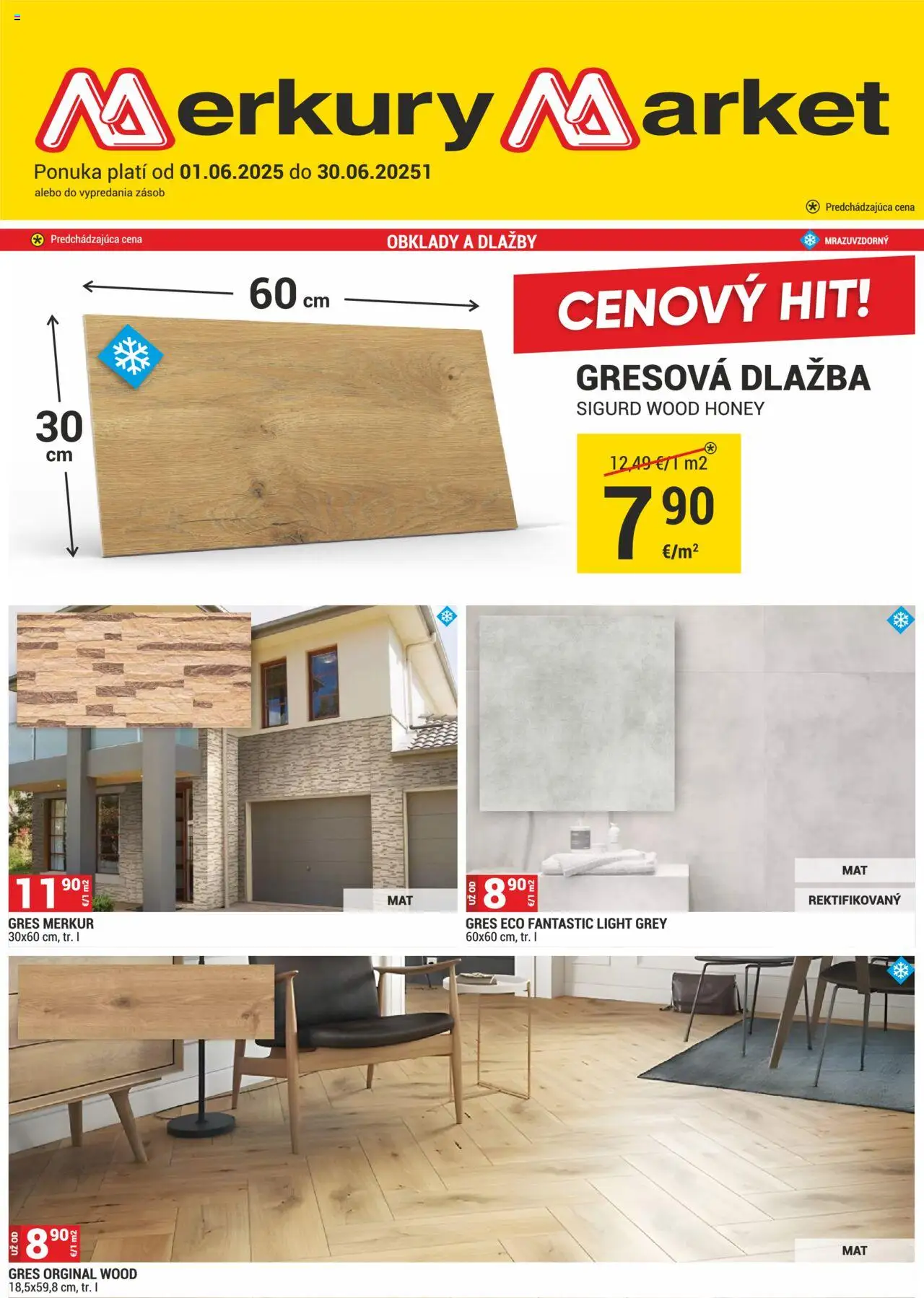 Merkury Market Obklady a dlažby (01.06. - 30.06.2025) - Akčná ponuka - Dlažba