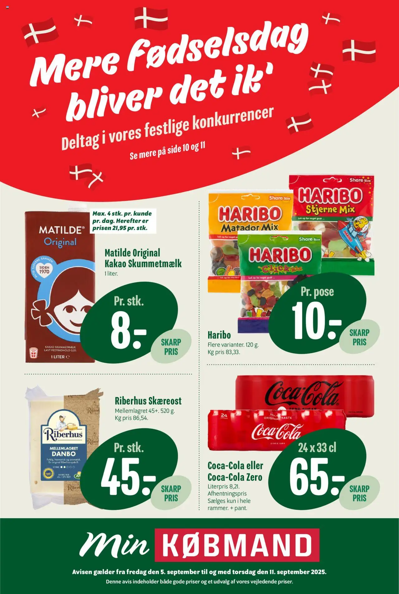 Min Købmand tilbudsavis gyldig fra 05/09/2025 - side 1 - Fisk, Kakao