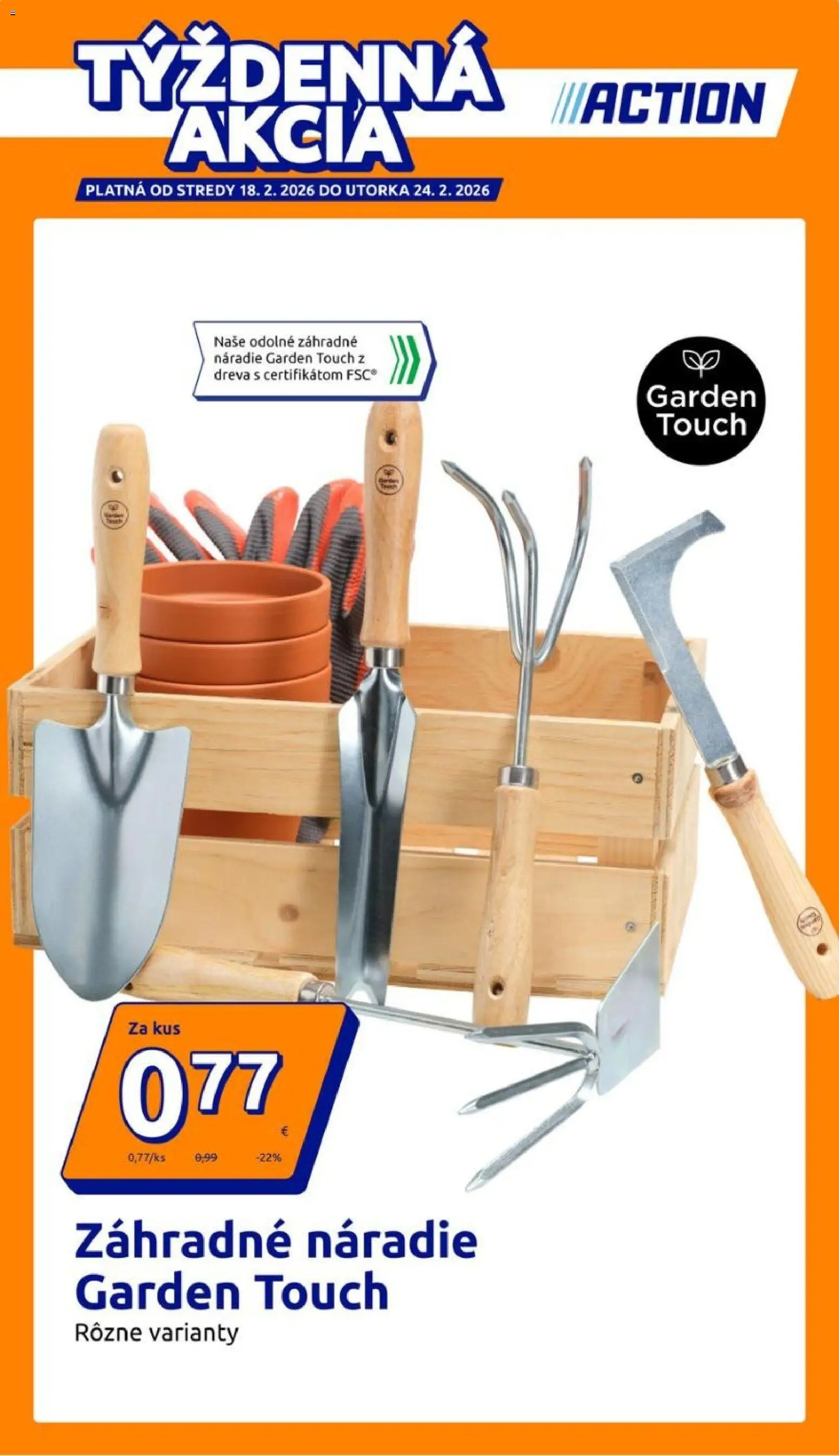 Náhľad Action letáku platného od 18.02.2026 - Náradie