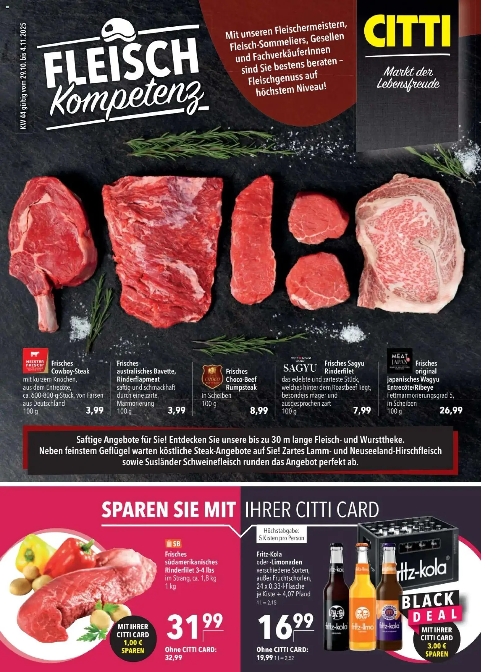 CITTI tilbudsavis gyldig fra 29/10/2025 - side 1 - Roastbeef