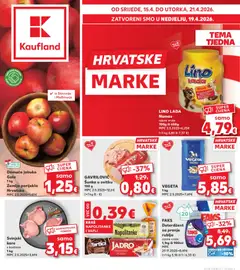 Pregled letka Rijeka Zamet trgovine Kaufland vrijedi od 15.04.2026