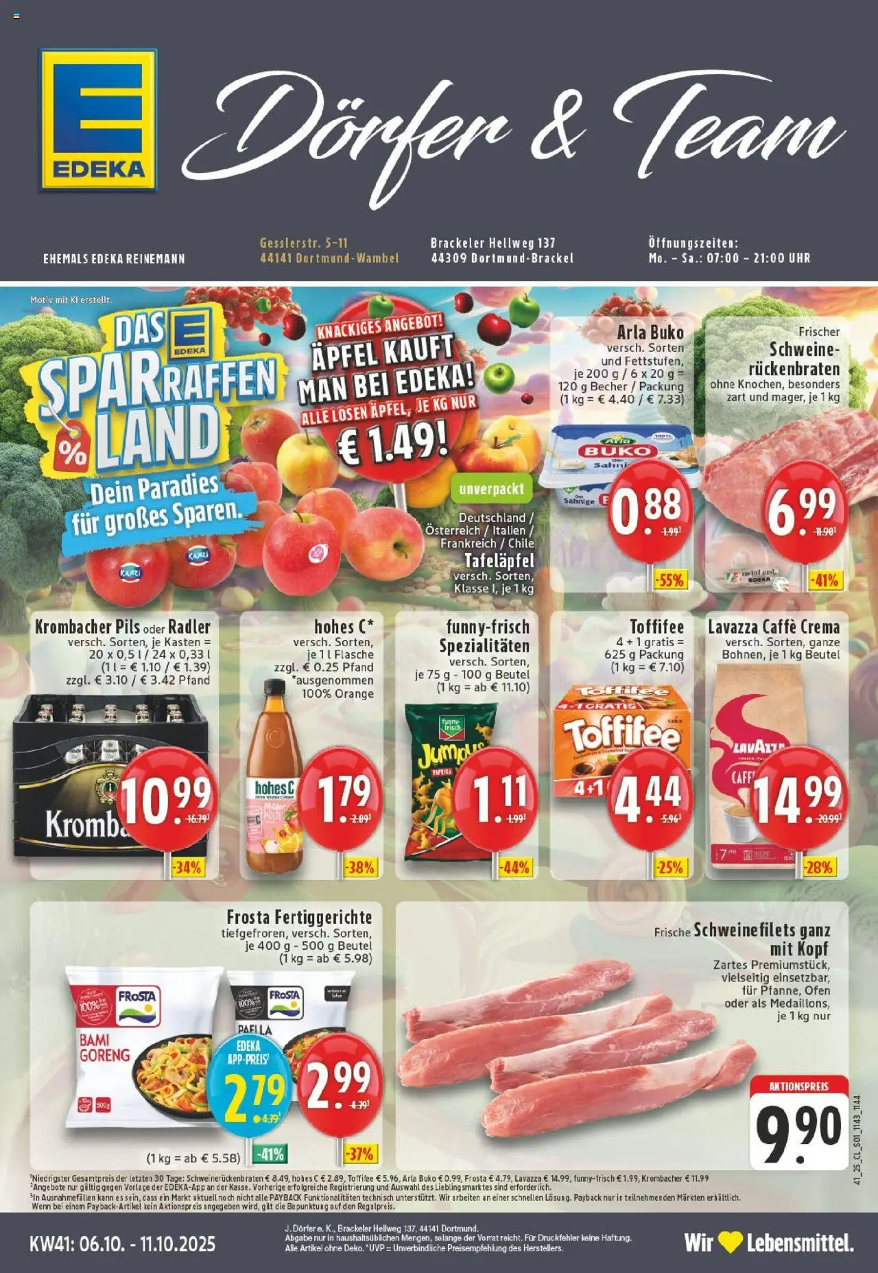 EDEKA Prospekt ab 06.10.2025 - Prospekt Dortmund-Brackel Online