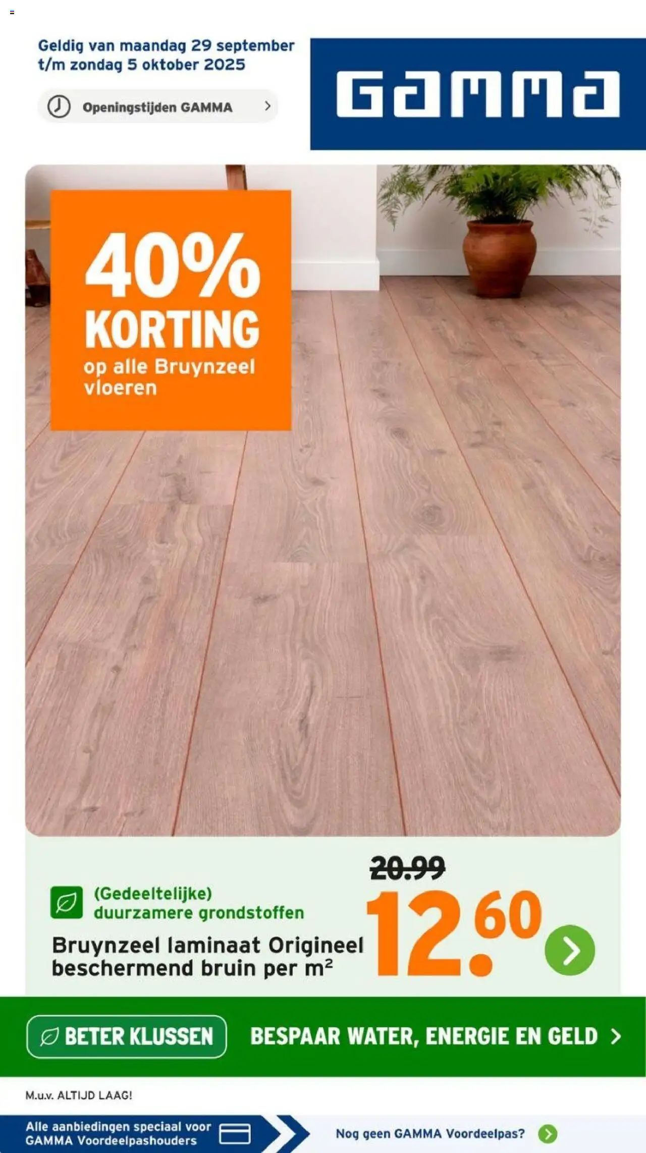 GAMMA shop Folder geldig vanaf 29-09-2025 - Paginanummer 1 - Vloeren
