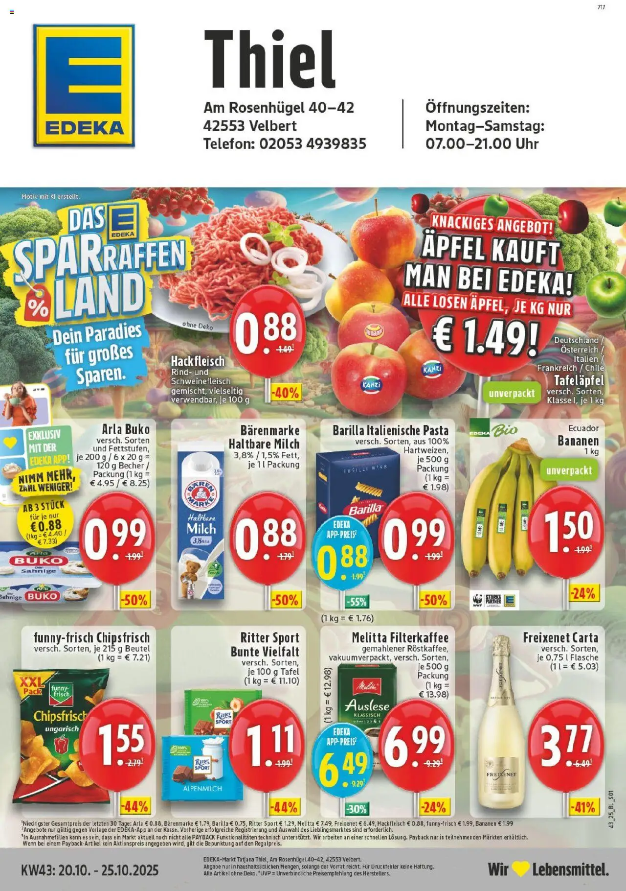 EDEKA Prospekt ab 19.10.2025 - Prospekt Velbert-Neviges Online