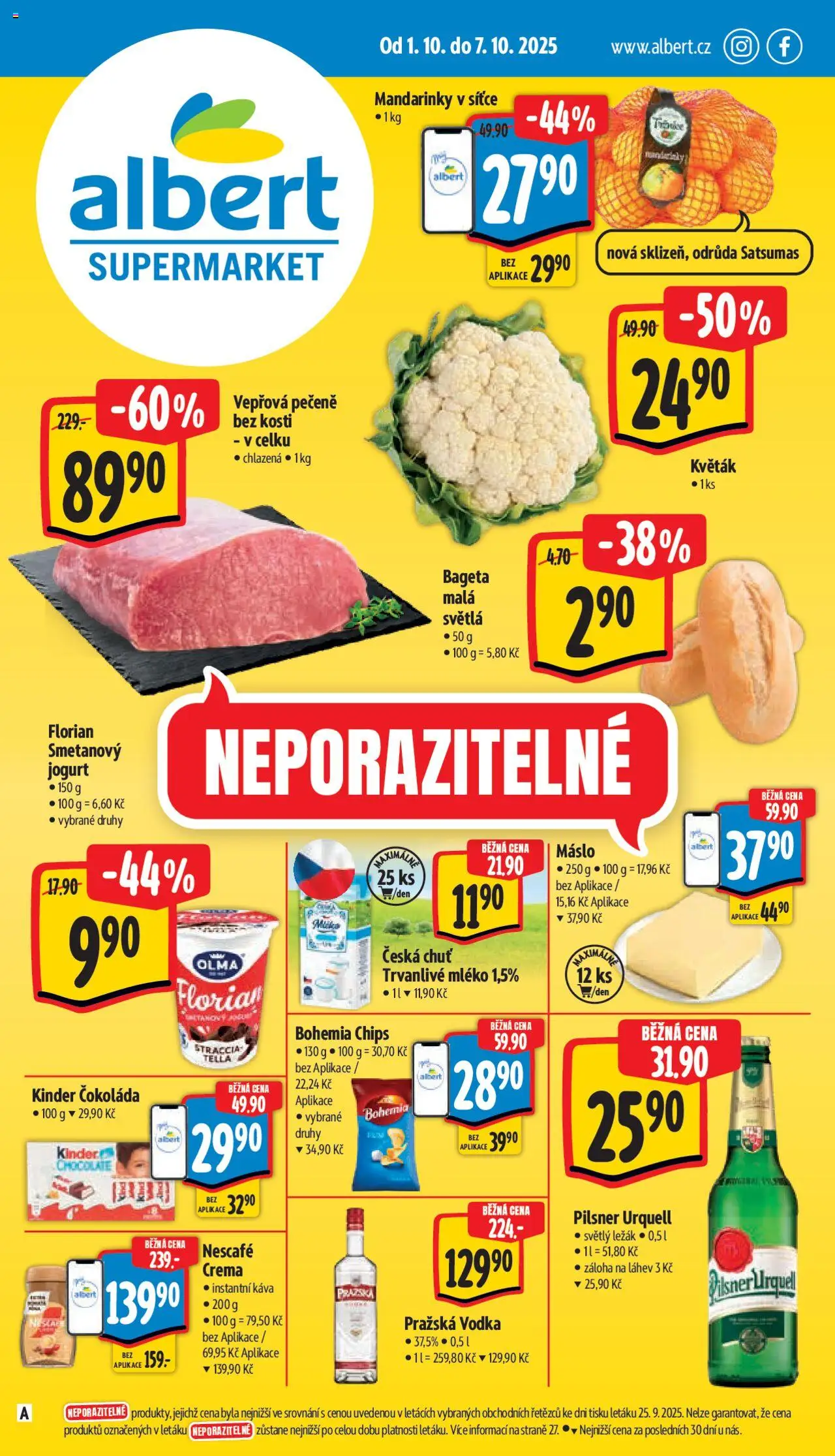  ALBERT leták od 01.10.2025 - Akční leták "Supermarket"