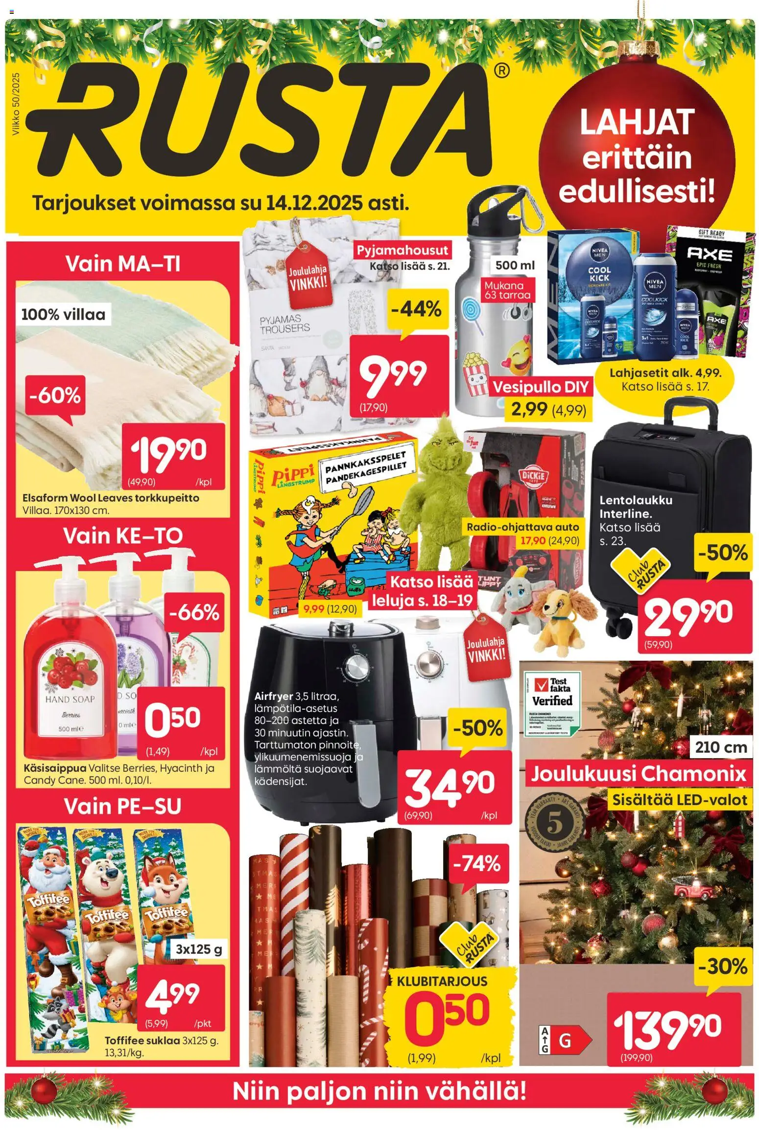 Kaupan Rusta Tarjoukset esikatselu, voimassa 01/12/2025