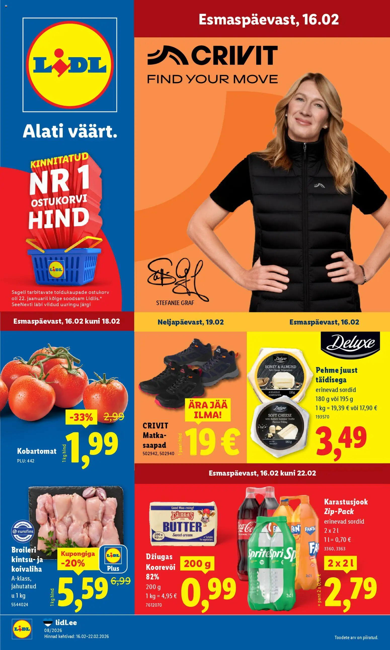 Lidl kliendilehe eelvaade alates 16.02.2026