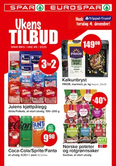 Forhåndsvis Kundeavis fra butikk Spar gyldig fra 01/12/2025
