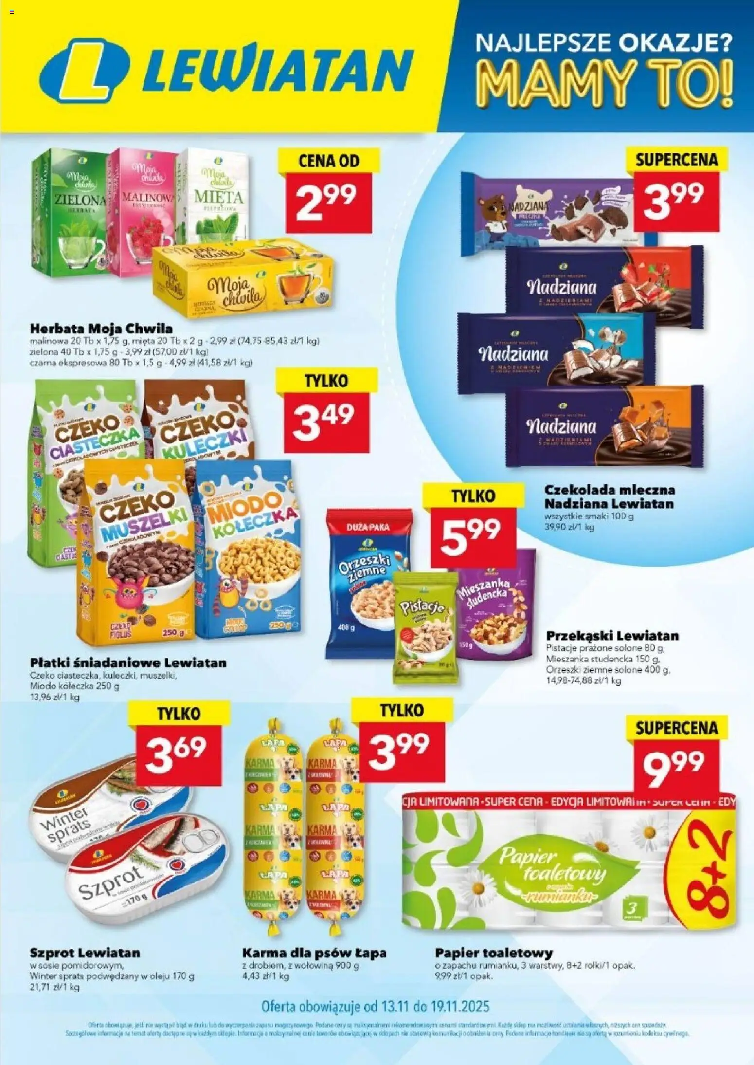 Pogląd gazetki "Są okazje w Lewiatanie" ze sklepu Lewiatan ważnej od 13.11.2025