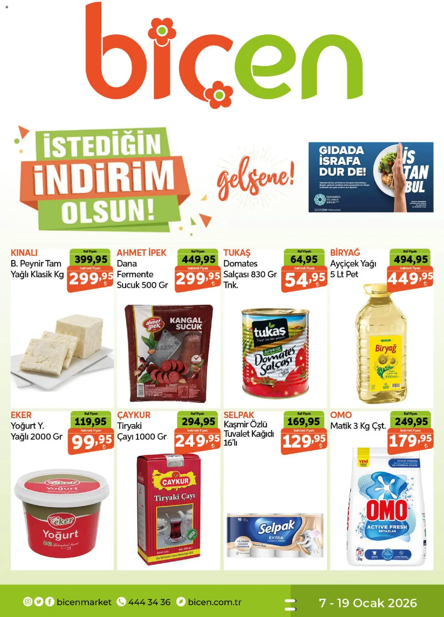 Biçen Market Katalog 07.01.2026 - Broşürünün önizlemesi