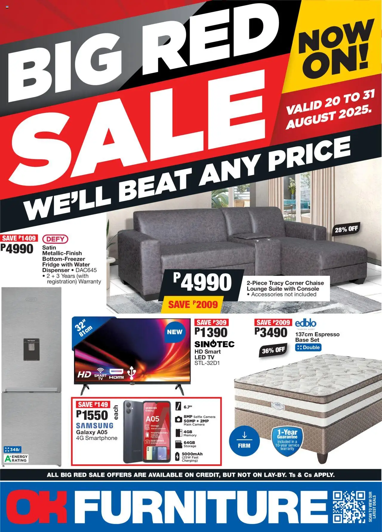 OK Furniture Catalogue Botswana from 20/08 - 31/08/2025 > Promotions