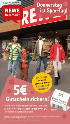 Vorschau von dem Prospekt des Geschäftes Rewe, gültig ab dem 26.10.2025