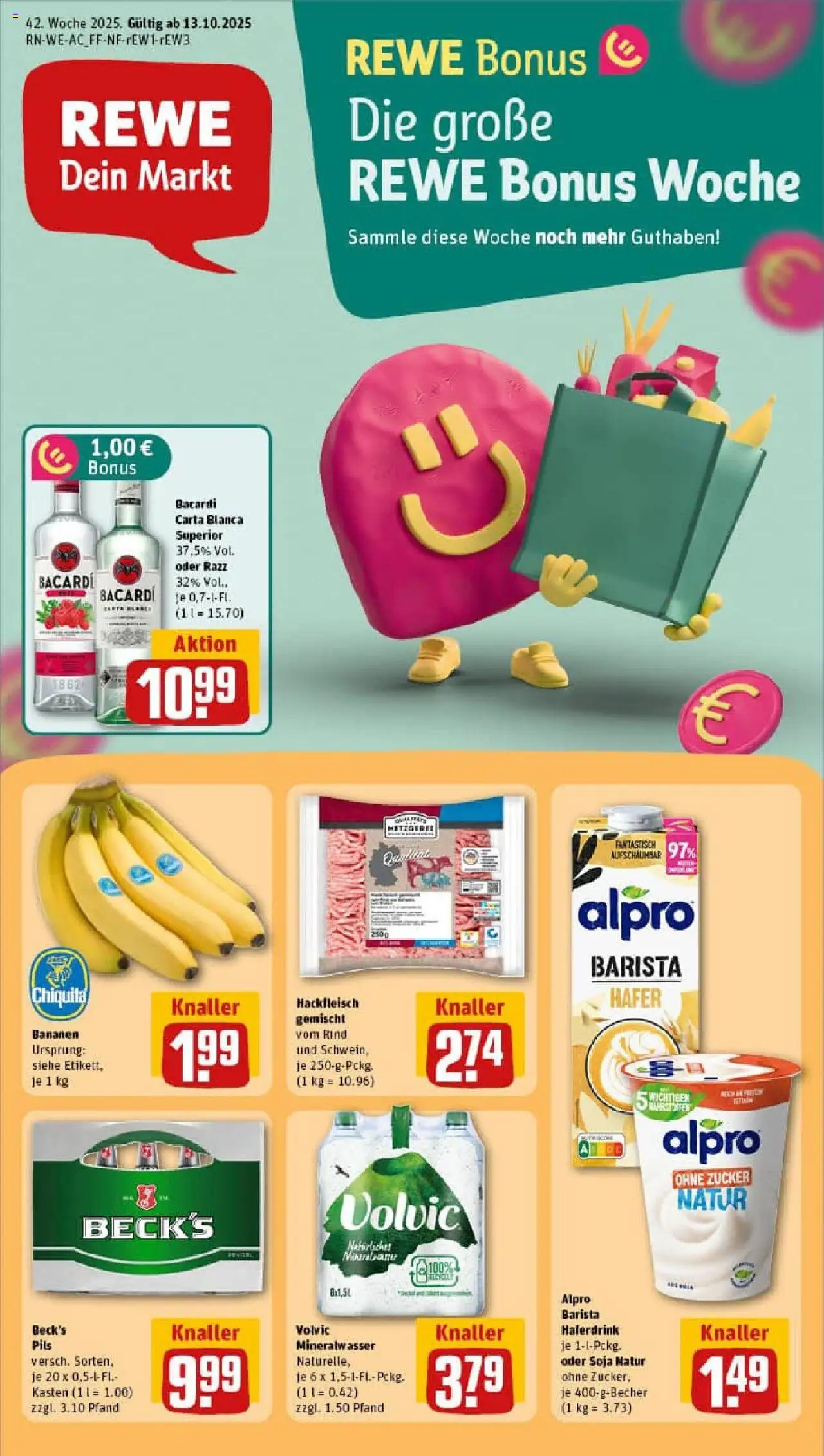 REWE Prospekt ab 13.10.2025 nächste Woche - Prospekt Krefeld	
