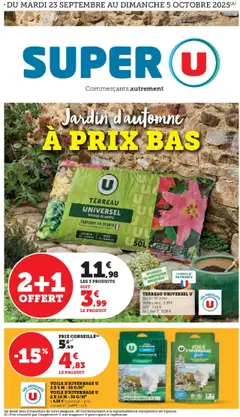 Prévisualisation de Catalogue Jardin d'automne à prix bas du magasin Super U formulaire valide 23/09/2025