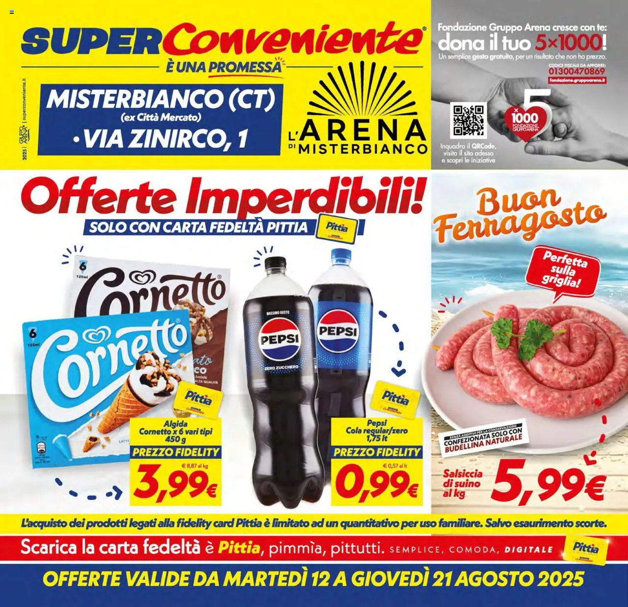 Volantino SuperConveniente valido da 12/08/2025 numero di pagina 1