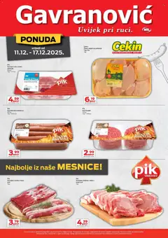 Pregled letka Katalog trgovine Gavranović vrijedi od 11.12.2025 | Stranica: 5