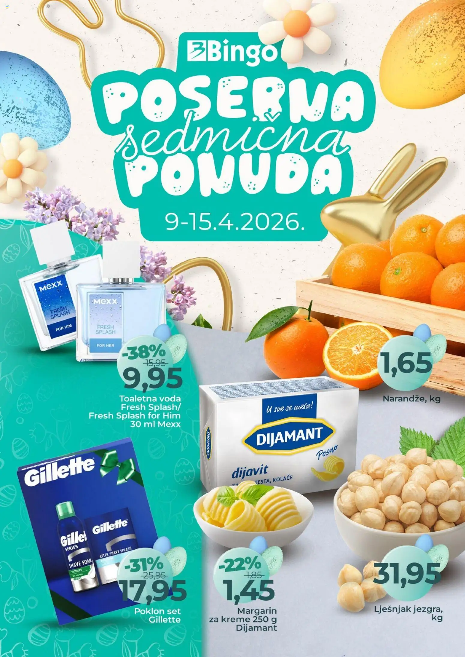 Pregled letka Bingo posebna sedmična ponuda trgovine Bingo vrijedi od 09.04.2026