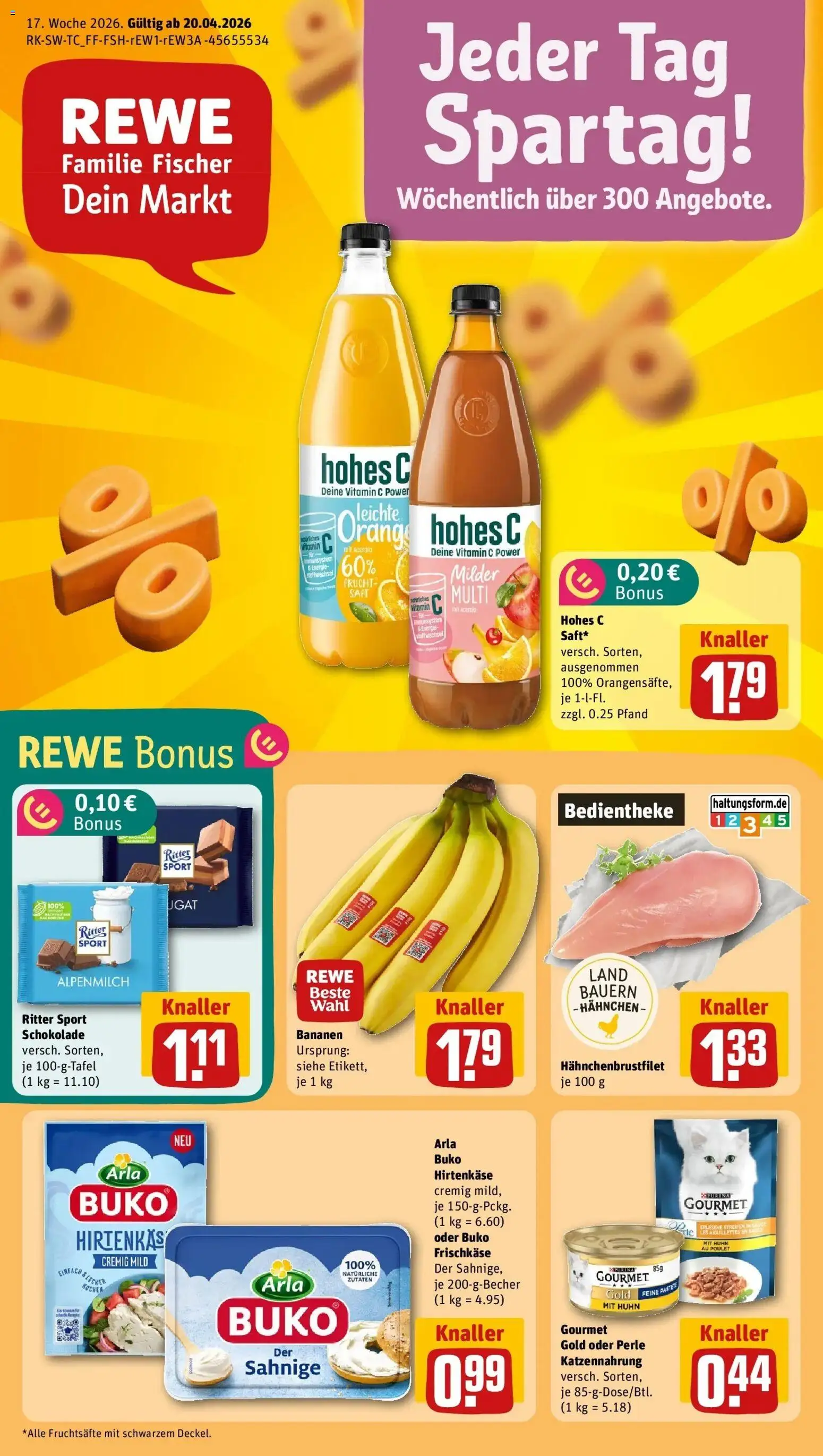 Vorschau von dem Prospekt des Geschäftes Rewe, gültig ab dem 20.04.2026