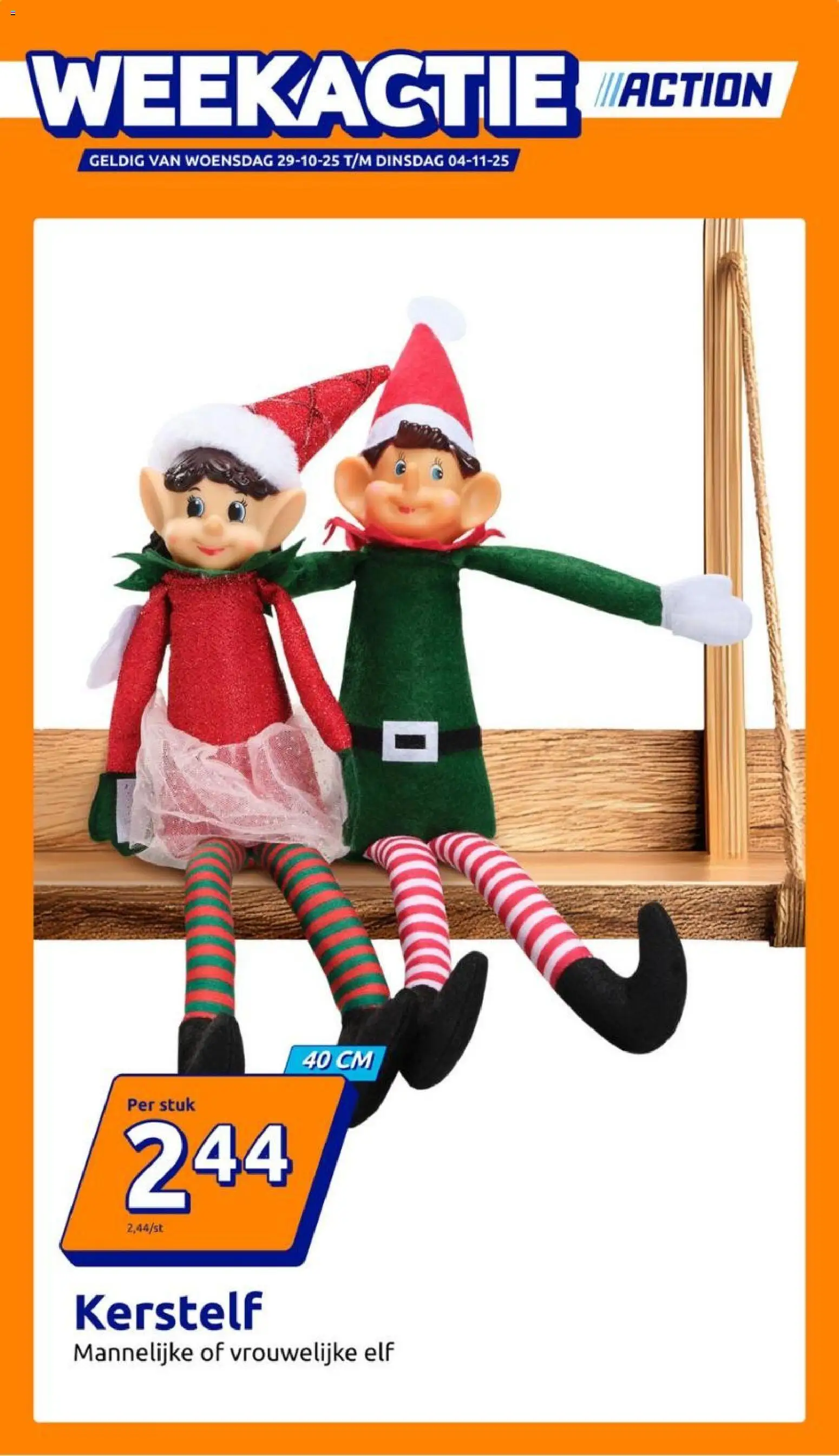 Voorbeeld van Folder week 44 van winkel Action geldig vanaf 29/10/2025