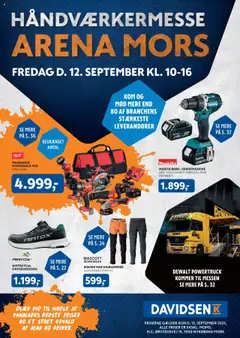 Eksempel på tilbudsavis Håndværkermesse Arena mors fra butik Davidsen gyldig fra 12/09/2025
