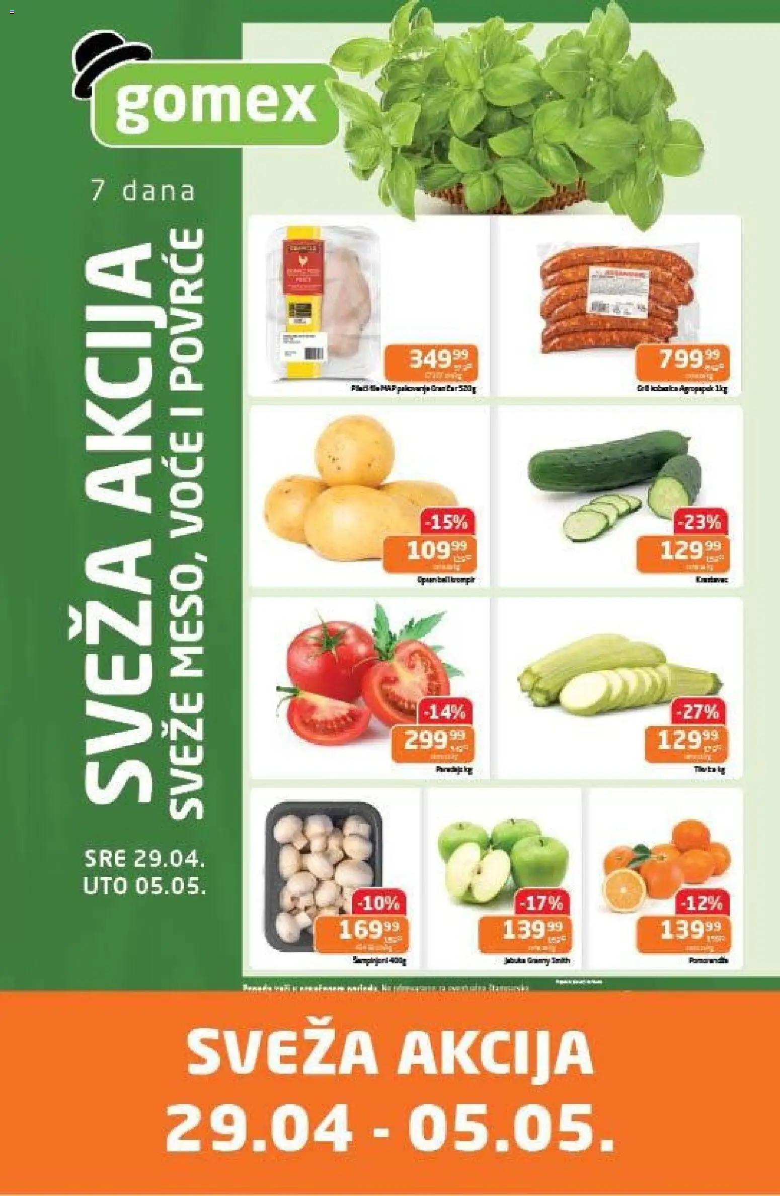 Pregled Gomex kataloga - važi od 29.04.2026
