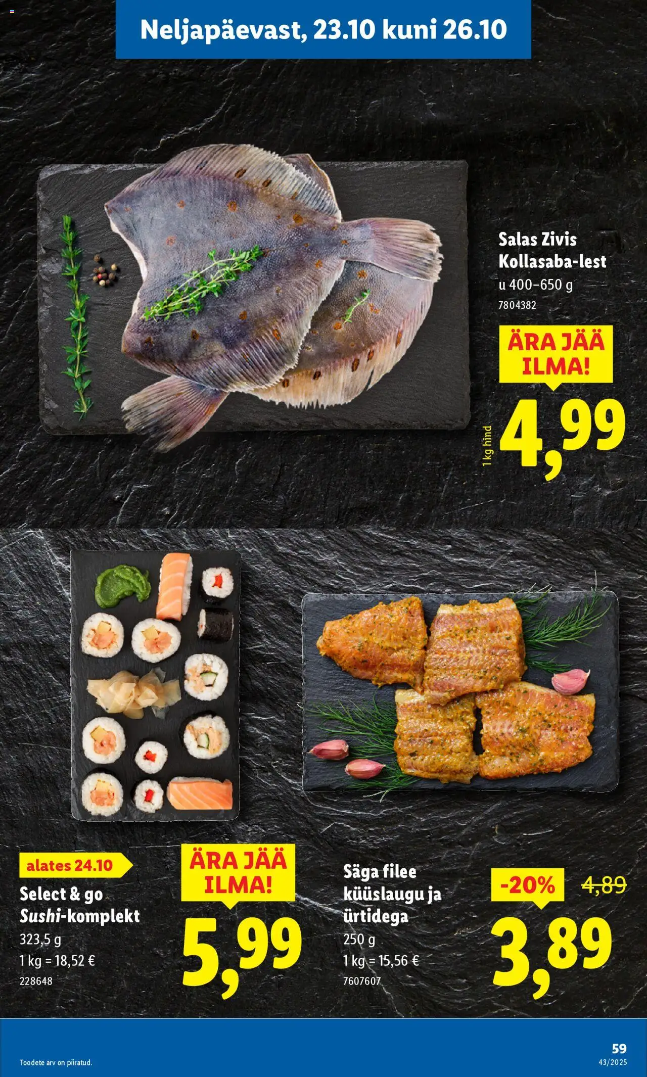 Lidl kliendilehe eelvaade alates 2025.10.20