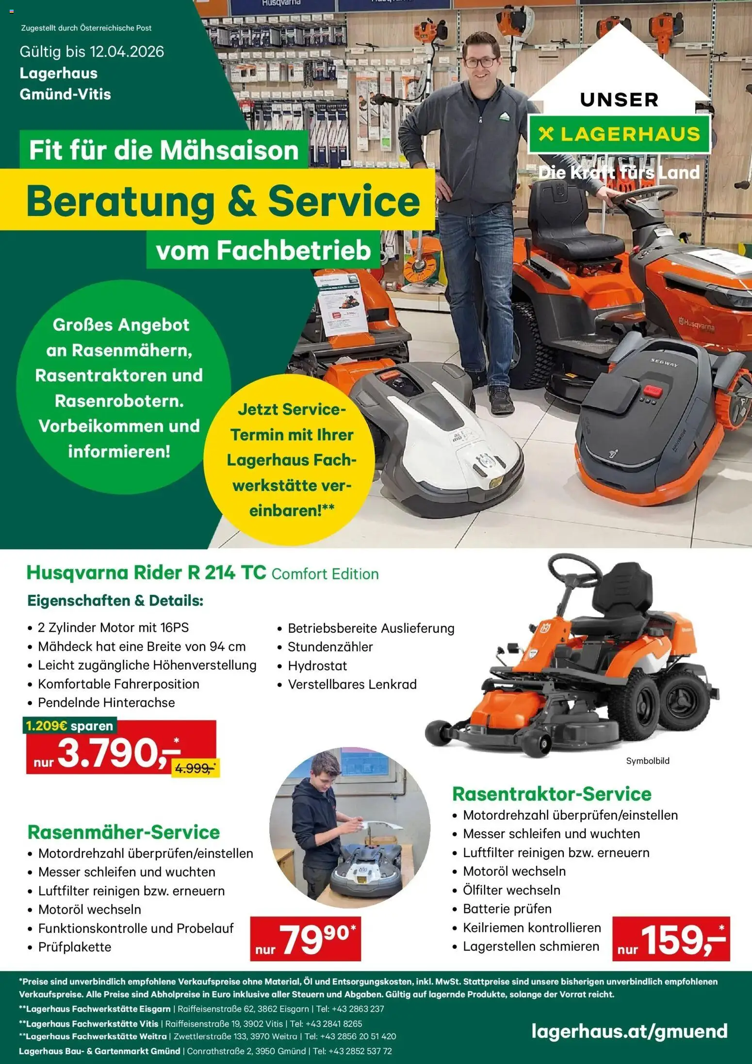 Vorschau der Angebote: Lagerhaus Lagerhaus Wochen Angebote gültig ab 30.03.2026 - Batterie, Öl