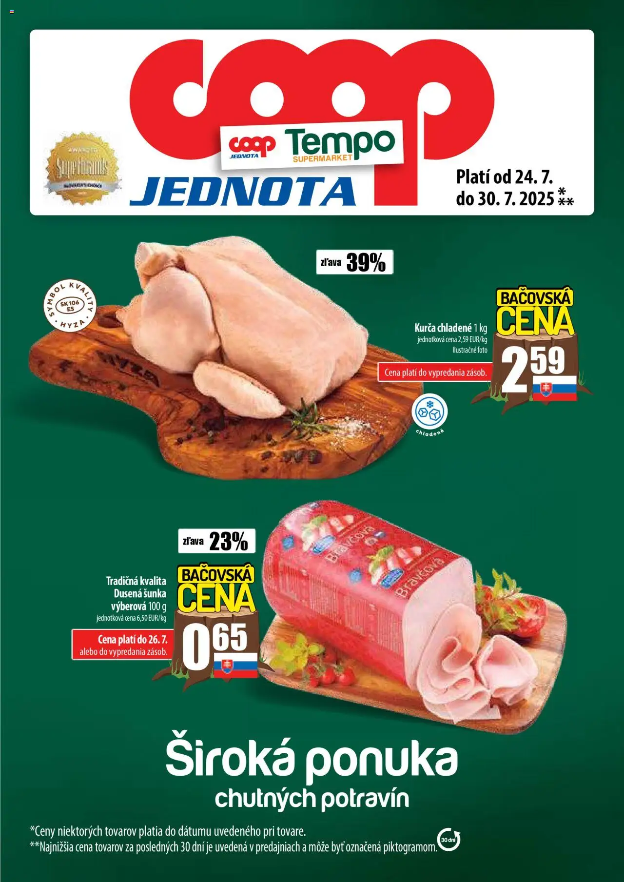 COOP Jednota leták od 24.07.2025 > Široká ponuka online