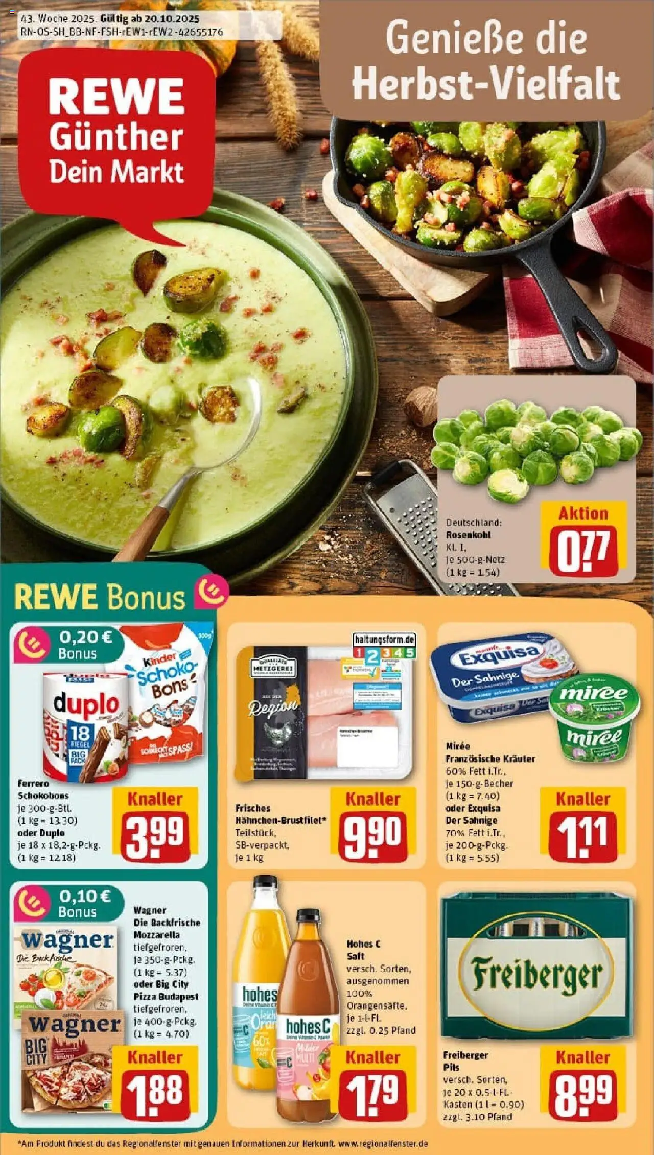 REWE Prospekt ab 19.10.2025 nächste Woche - Prospekt Dresden / Löbtau-Süd	