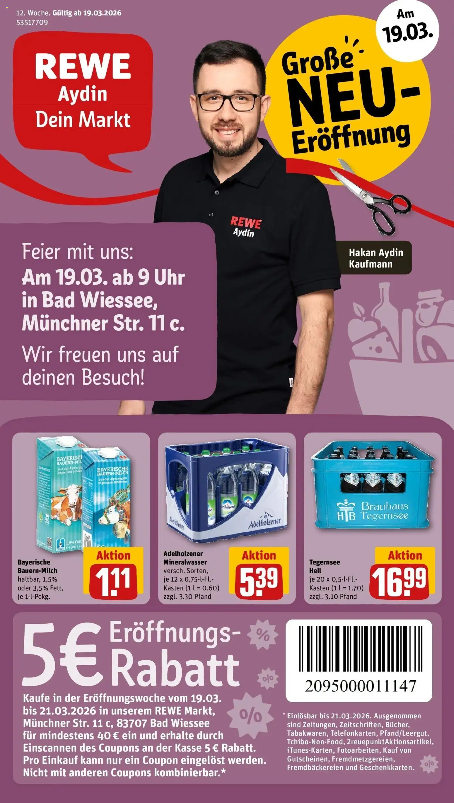 Vorschau von dem Prospekt des Geschäftes Rewe, gültig ab dem 15.03.2026