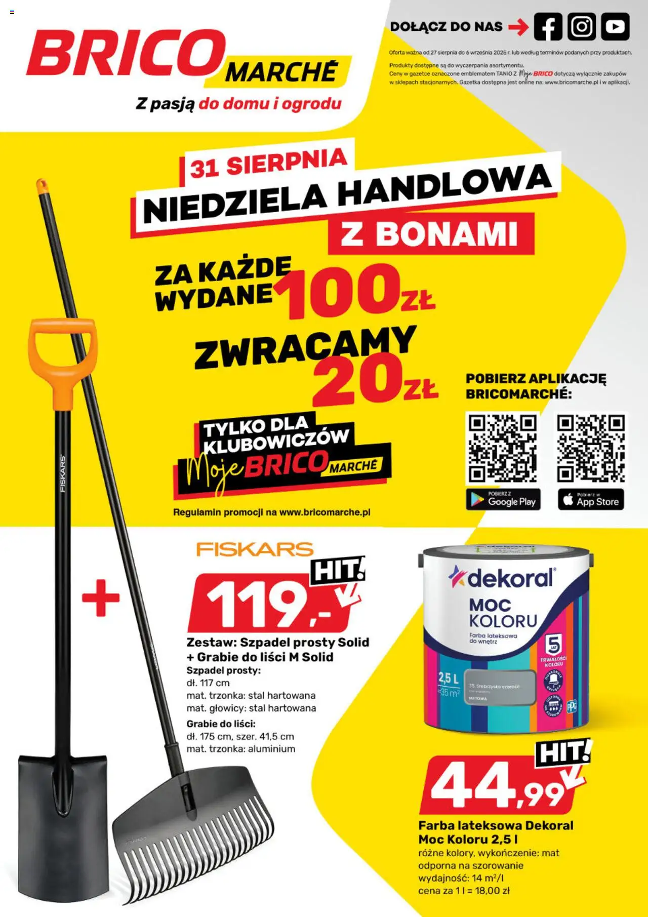 Brico Marché Gazetka od 27.08.2025 - Nowa Gazetka - Numer strony 1