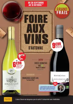 Prévisualisation de Catalogue foire aux vins Automne du magasin Grand Frais formulaire valide 29/09/2025