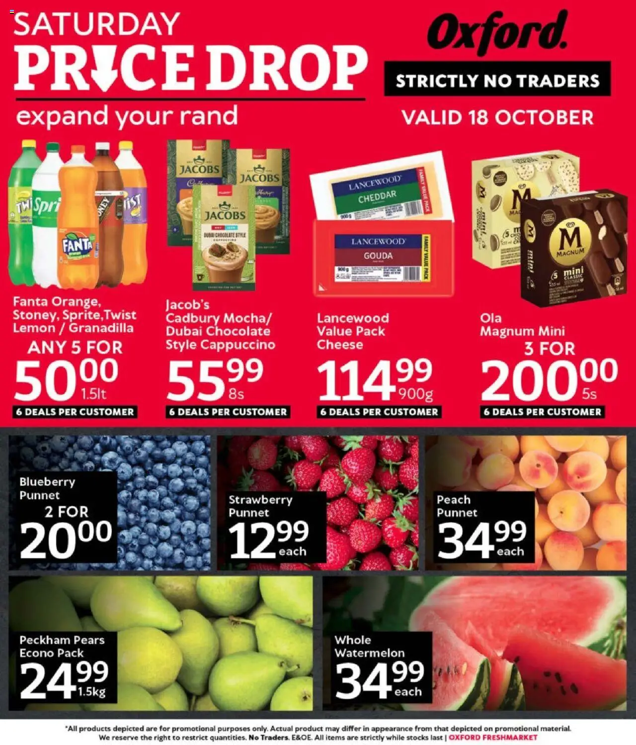Oxford Freshmarket Price Drop from 18/10 - 18/10/2025 > Promotions