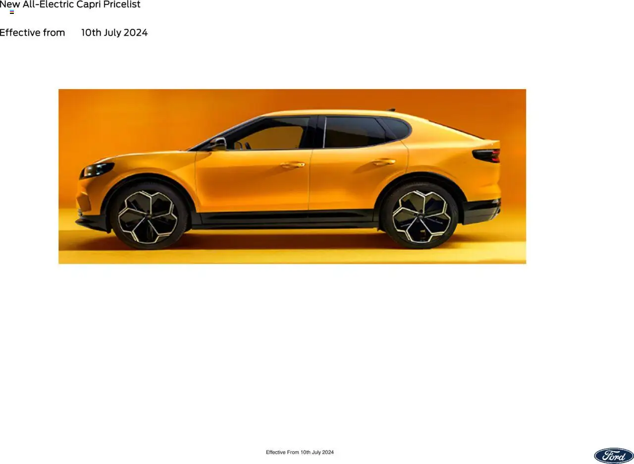 Ford shop All-Electric Capri valid from 10/07/2024 - Page number 1