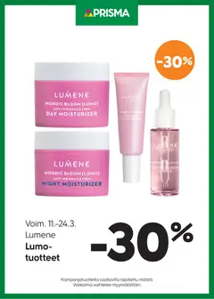 Kaupan Prisma Prisma tarjoukset Lumene Lumo esikatselu, voimassa 11/03/2026