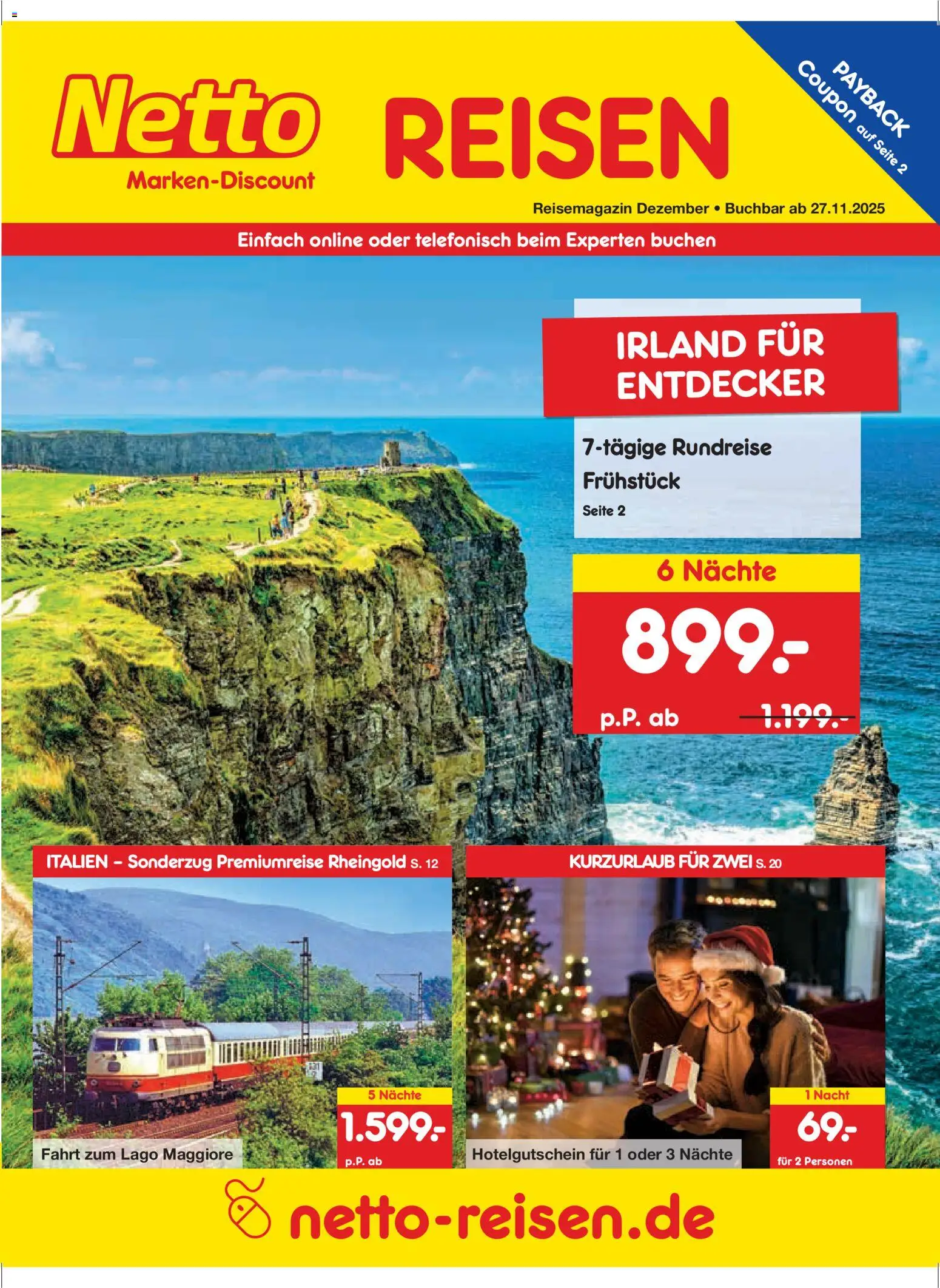 Vorschau von dem Prospekt des Geschäftes Netto Reisen, gültig ab dem 27.11.2025