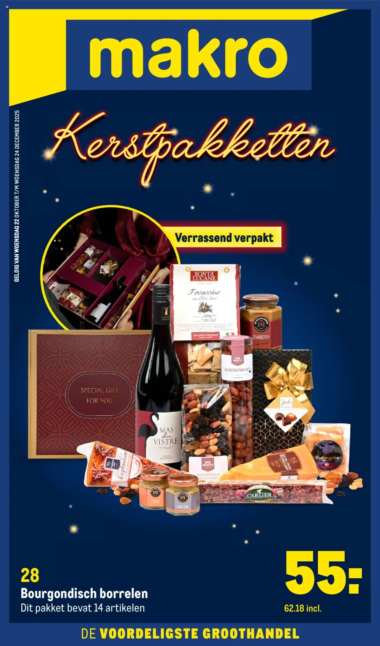 Makro shop Kerstpakketten geldig vanaf 02-10-2025 - Paginanummer 1