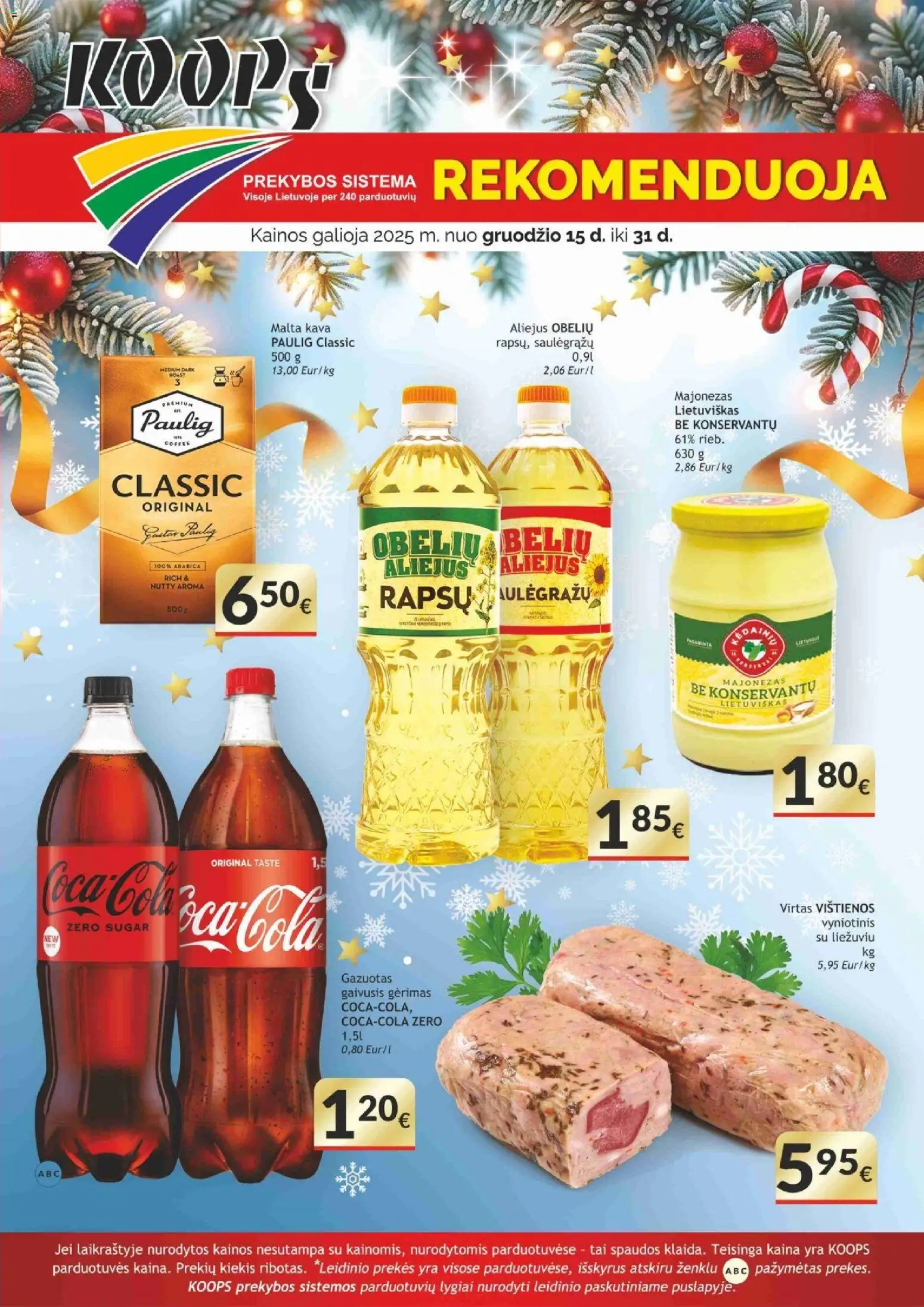 Koops parduotuvės leidinio Leidinys galiojančio nuo 2025.12.15 peržiūra