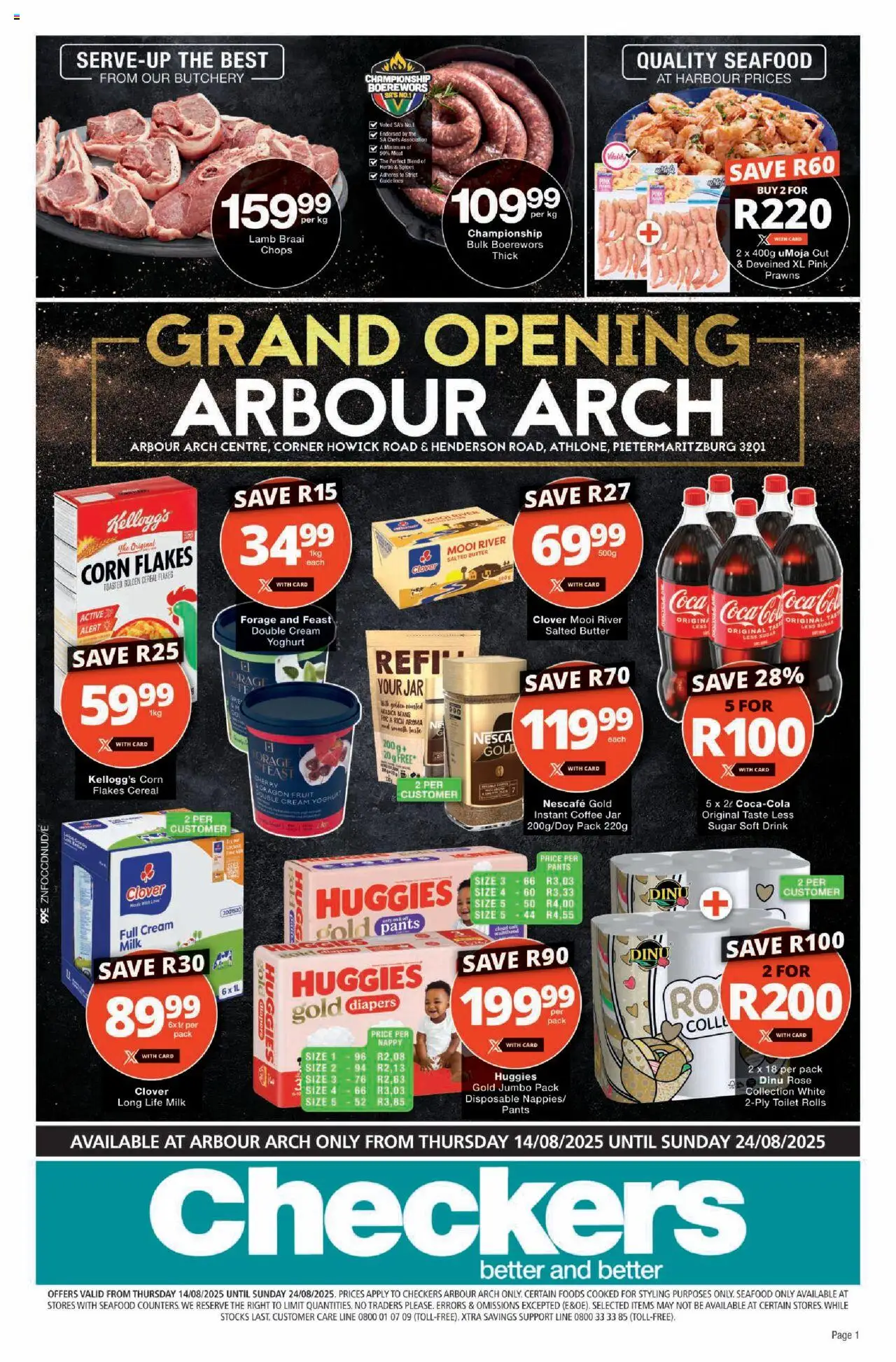 Checkers KwaZulu-Natal - Arbour Arch Store Opening 14/08 - 24/08/2025 >> Catalogue
