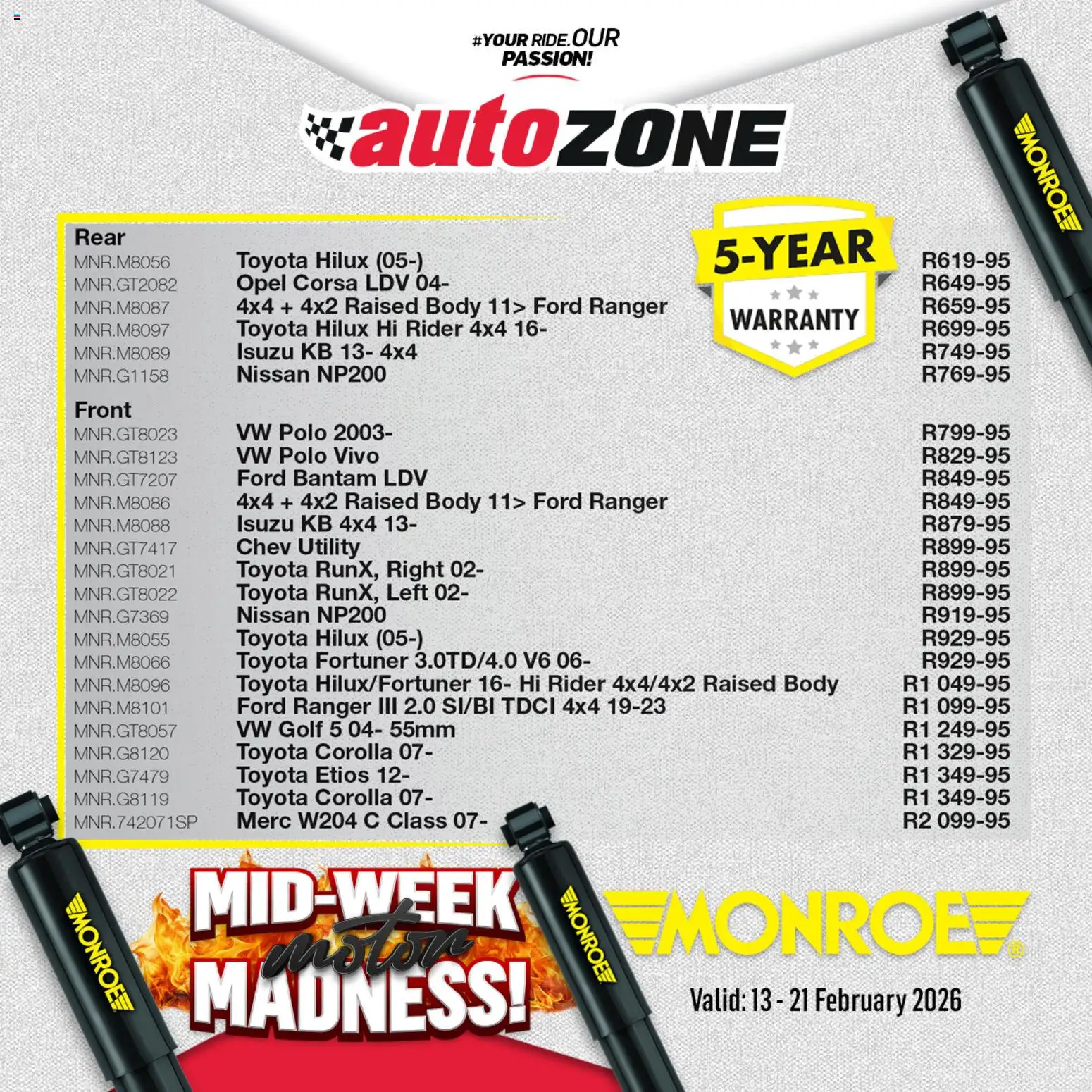 Preview of AutoZone flyer valid from 13/02/2026 - Utility