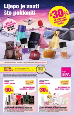 Pregled letka Katalog trgovine Bipa vrijedi od 27.11.2025