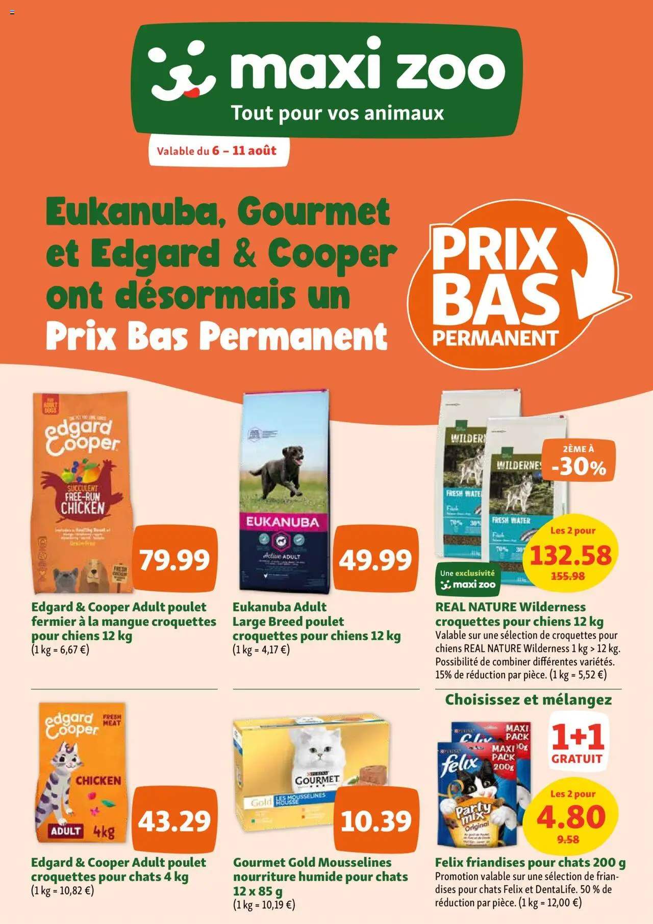 Maxi Zoo shop Publicité geldig vanaf 06/08/2025 - Paginanummer 1 - La, Water