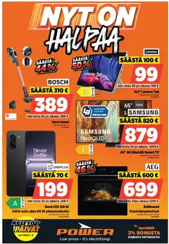 Kaupan Power POWER HINTAAN Viikon mainoslehti esikatselu, voimassa 21/03/2026