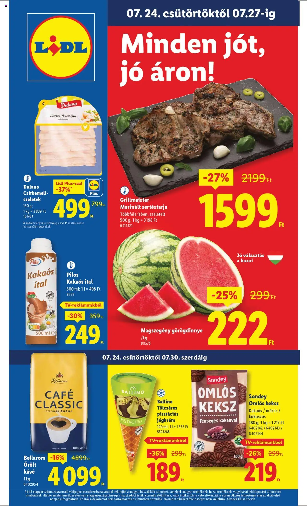 Lidl aktuális szórólap, érvényes 2025.07.24.-től - 1 oldal