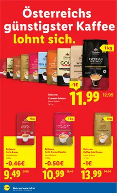 Vorschau der Angebote: Lidl Österreichs günstigster Kaffee lohnt sich gültig ab 23.10.2025