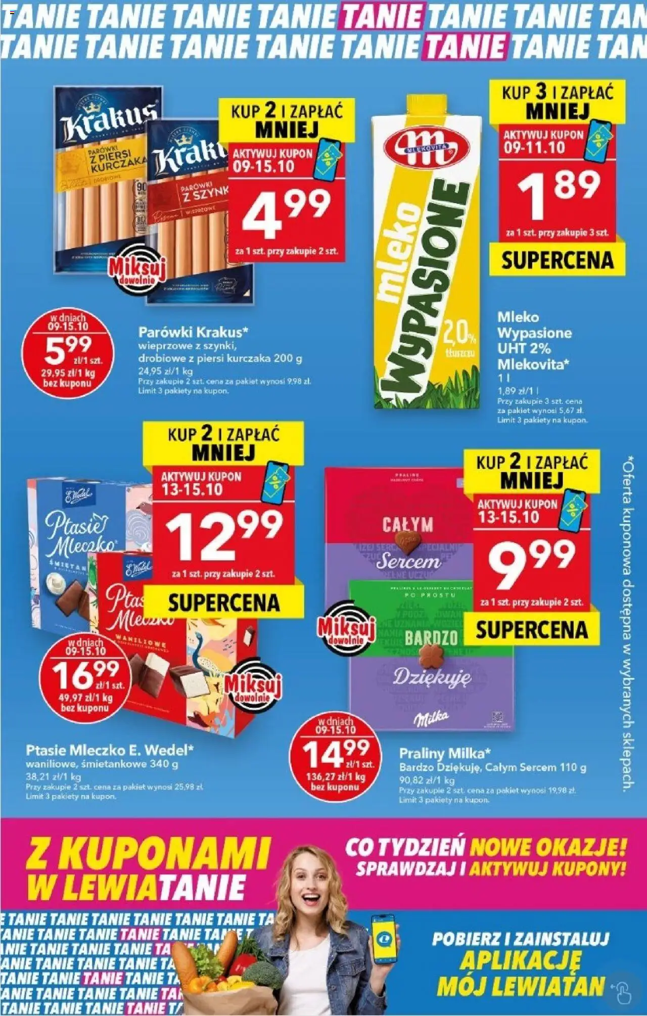 Lewiatan gazetka od 09.10.2025 - Promocje "Z Kuponami w Lewiatanie" - Numer strony 1
