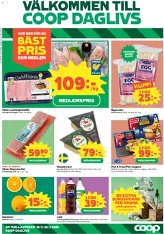 Förhandsgranska reklamblad Coop Daglivs erbjudanden från butik Coop Daglivs gäller från 16/03/2026