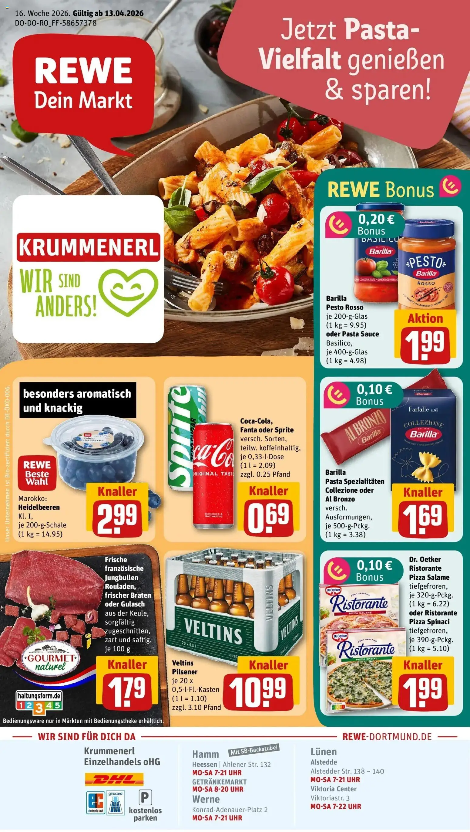 Vorschau von dem Prospekt des Geschäftes Rewe, gültig ab dem 12.04.2026