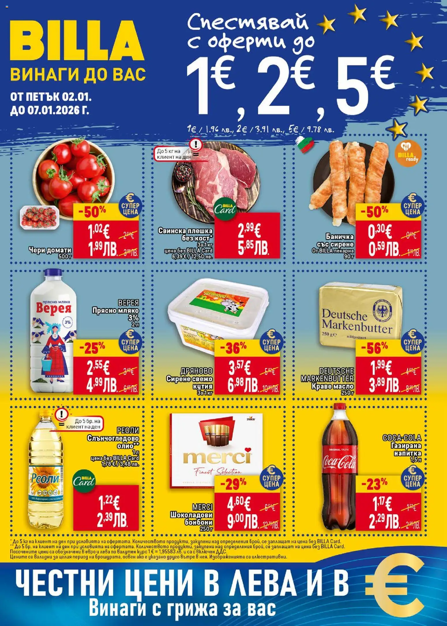 Преглед на Седмична брошура от магазин Билла - Офертата е валидна от 02.01.2026