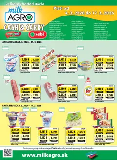 Náhľad Milk Agro letáku platného od 04.03.2026